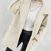 Dropped Shoulder Coat with Pockets