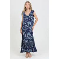 V Neck Tank Maxi Dress