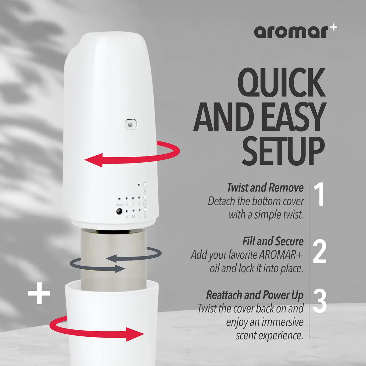 Aromar+ Waterless Plug-in Aroma Diffuser