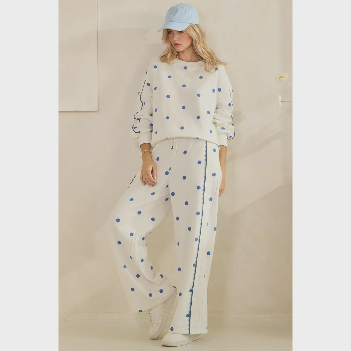 Boho Polka Dot Lounge Top