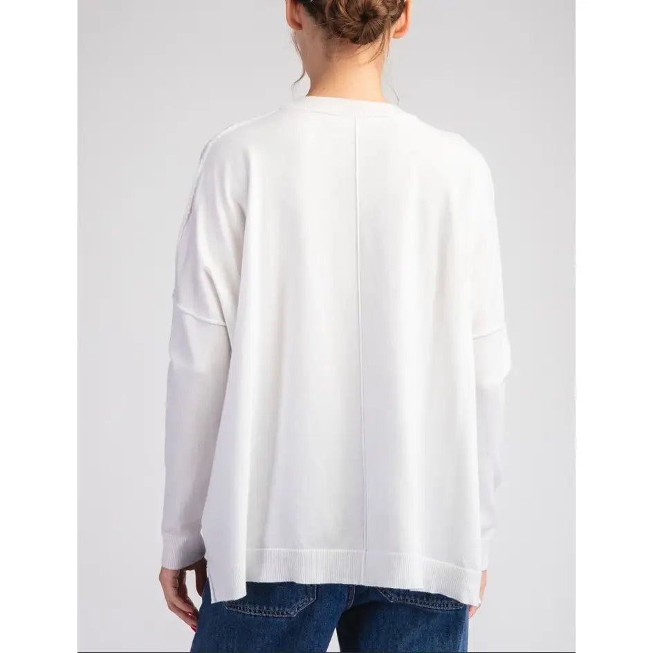Round Neck Sweater Top