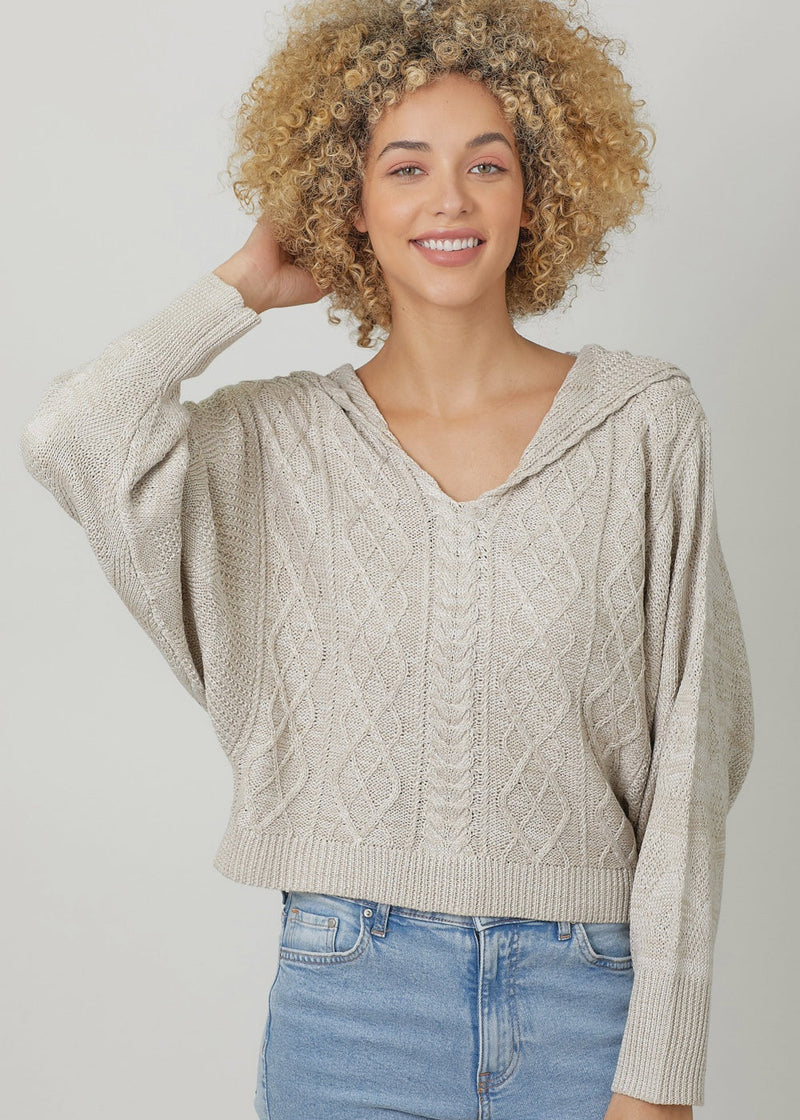 Dolman Sleeve Hoodie Sweater