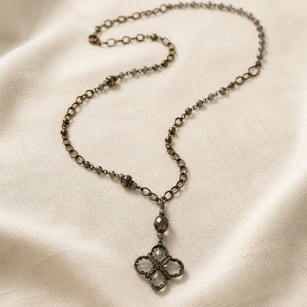 Ruby Necklace Hematite