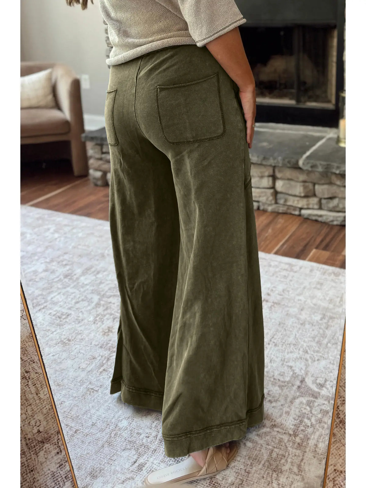 Mineral Wash Flair Pant