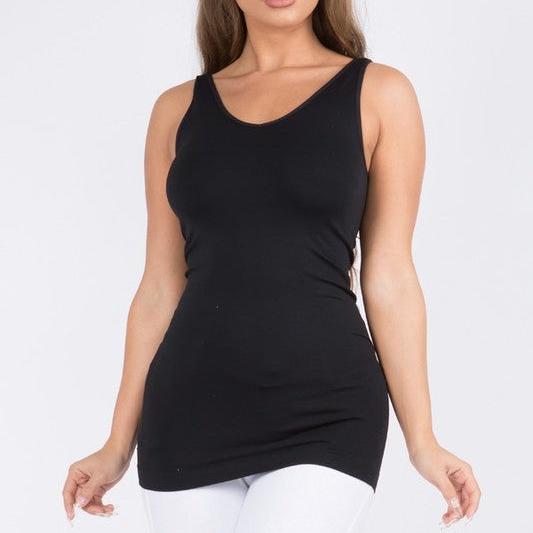 Reversible V or U Neckline Seamless Tank