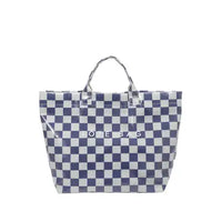 Pvc Dot Tote Bag Checker Striped Waterproof Beach Bag