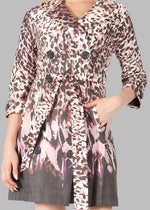 Printed Trench 3/4 sleeve