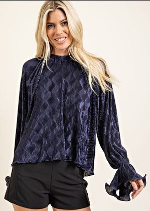Pleated Holiday Top