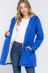 Bills Faux Fur Draw String Jacket