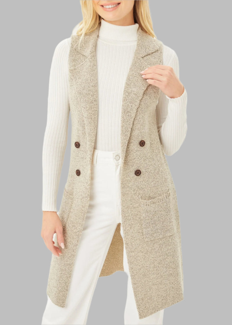 LONG CARDIGAN VEST