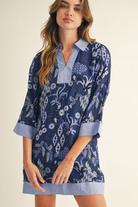 Boho Floral Shift Dress