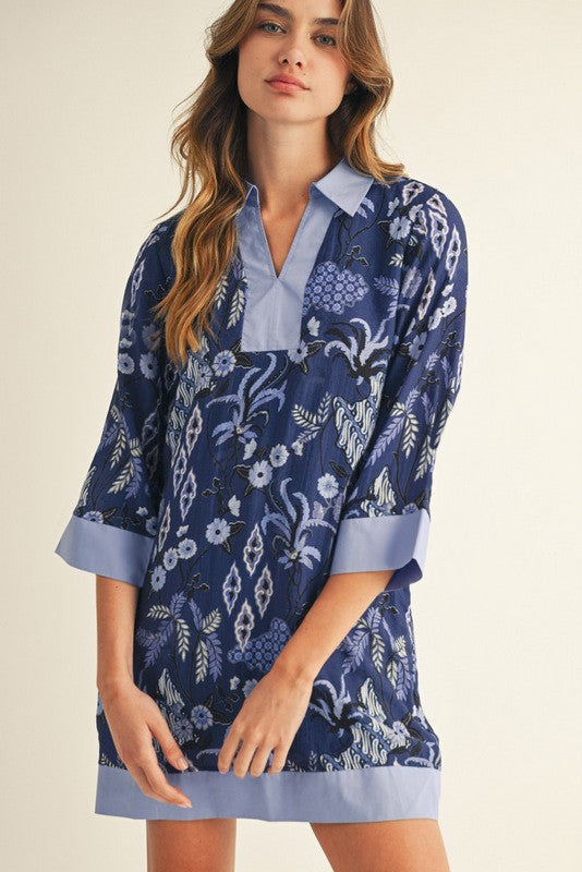 Boho Floral Shift Dress