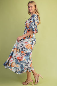 Floral Print Midi Dress