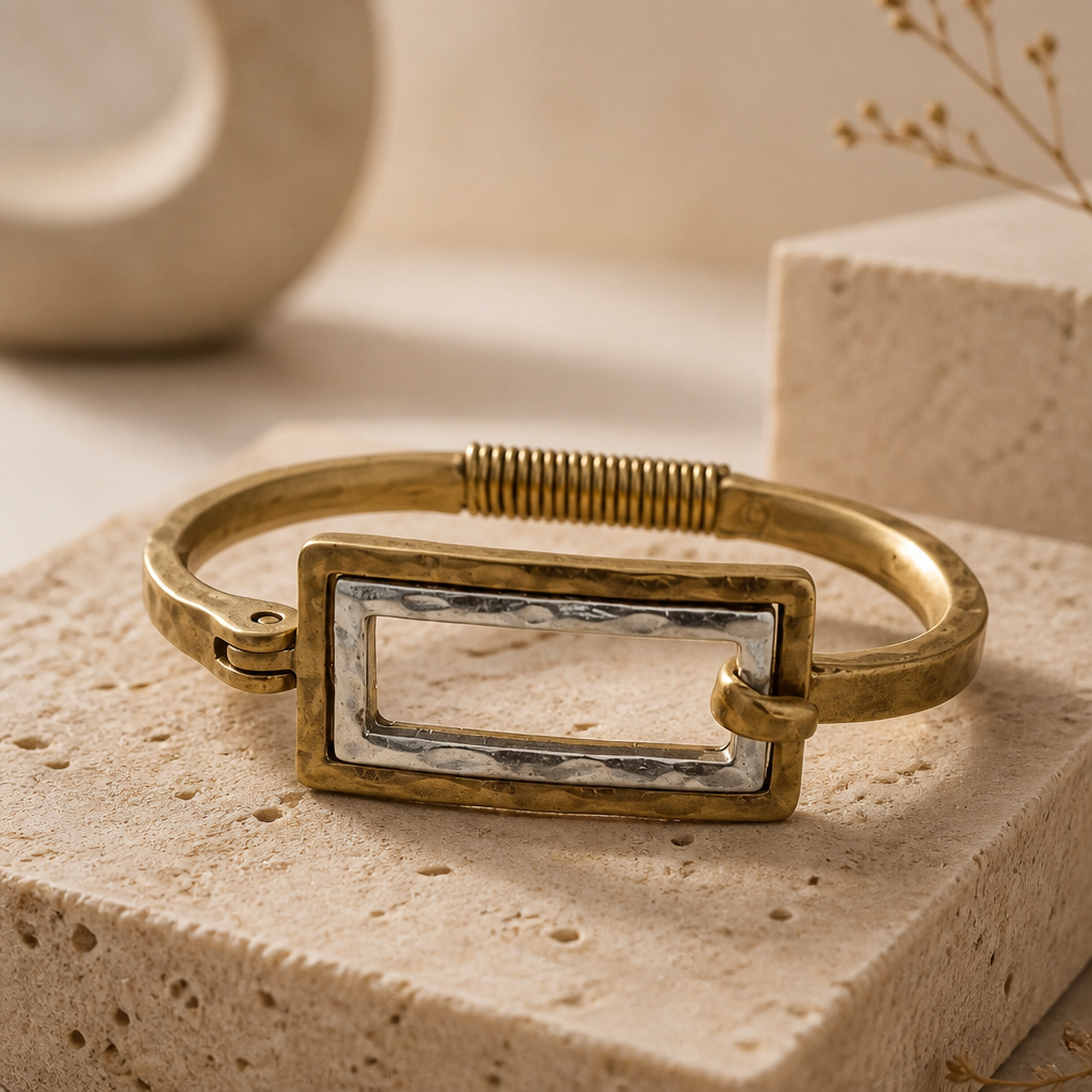 Spring w/ Hook bracelet Rectangle