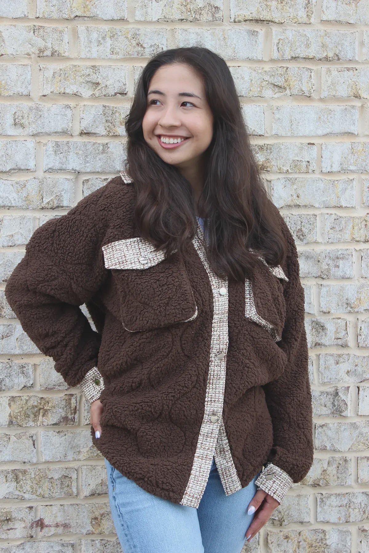 Myrtle Sherpa/Tweed Shacket