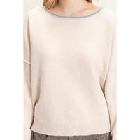 Relaxed Wide Neck Knit Sweater