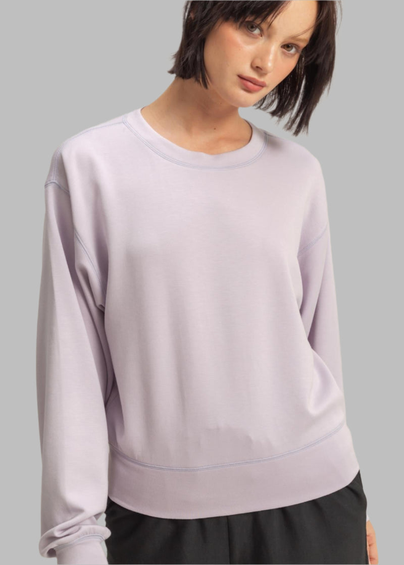 Relaxed Long Sleeve Crew Sweatshirt