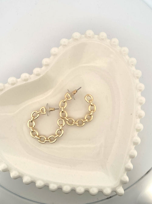 33mm Diameter Gold Hoop - Chandeliers Boutique ny