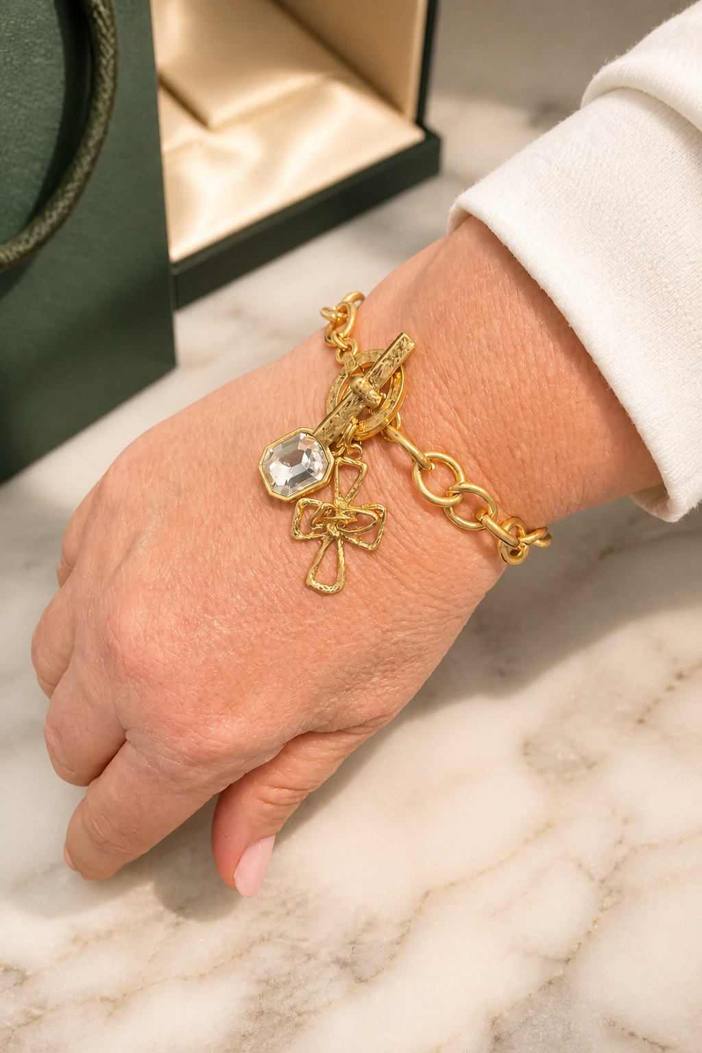 Cross Charm Bracelet