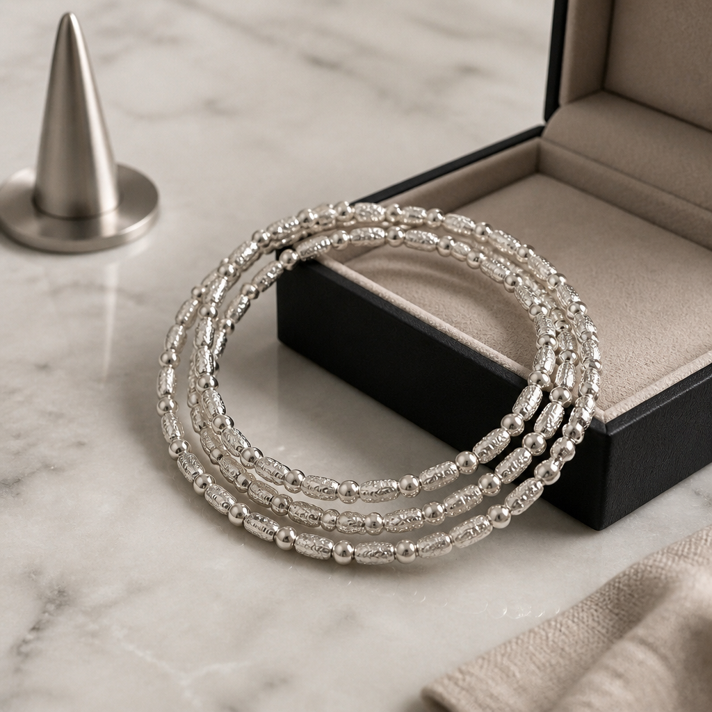 3 strand Stretch Beaded