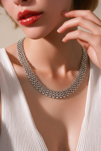6 Row link Necklace