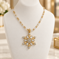 Snowflake on Beaded Chain