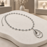 Gem Teardrop Necklace