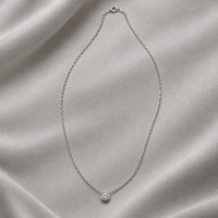 Bezel Set CZ Necklace