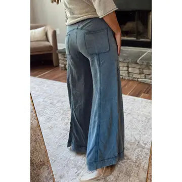 Mineral Wash Flair Pant