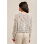 Open Stitch Button Down Cardigan