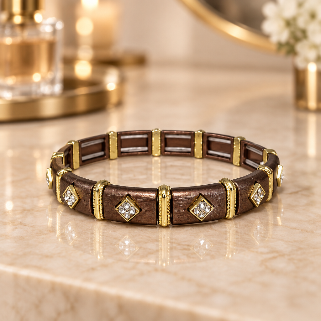 Brown Diamond cuff
