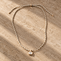 Rope + Crystal Necklace