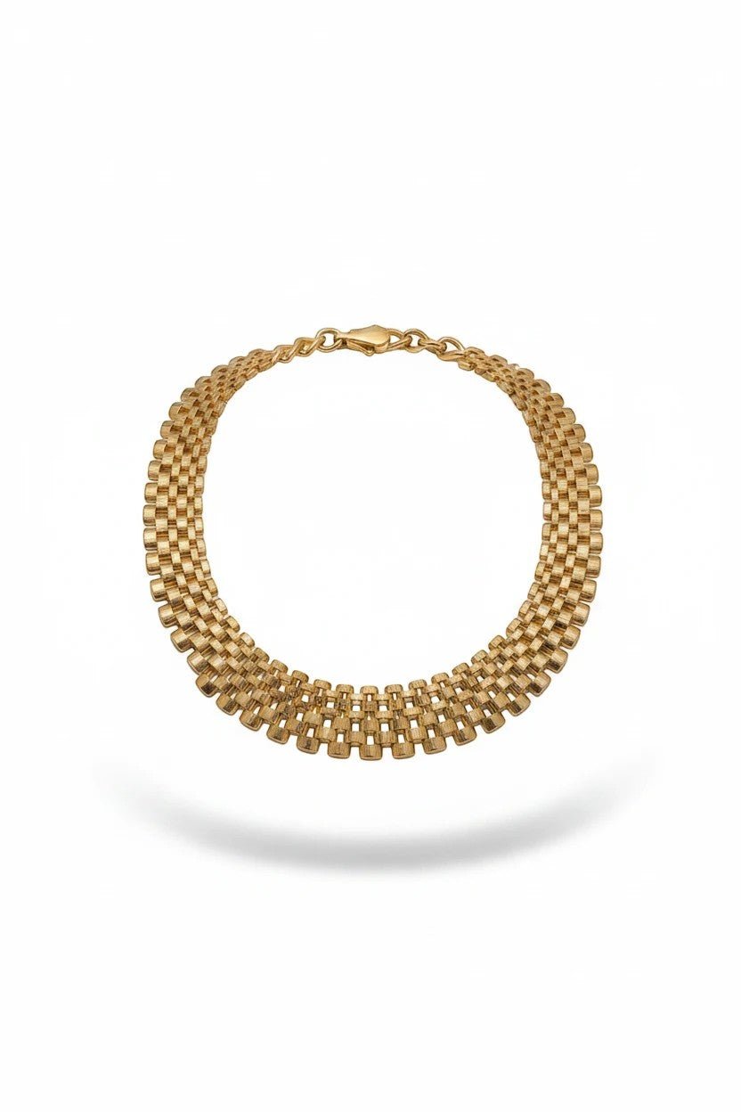 6 Row link Necklace - Chandeliers Boutique ny