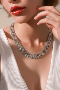 6 Row link Necklace - Chandeliers Boutique ny