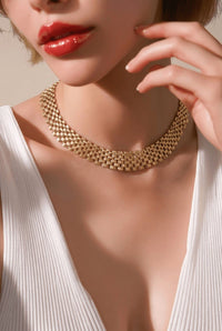 6 Row link Necklace - Chandeliers Boutique ny