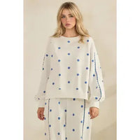 Boho Polka Dot Lounge Top