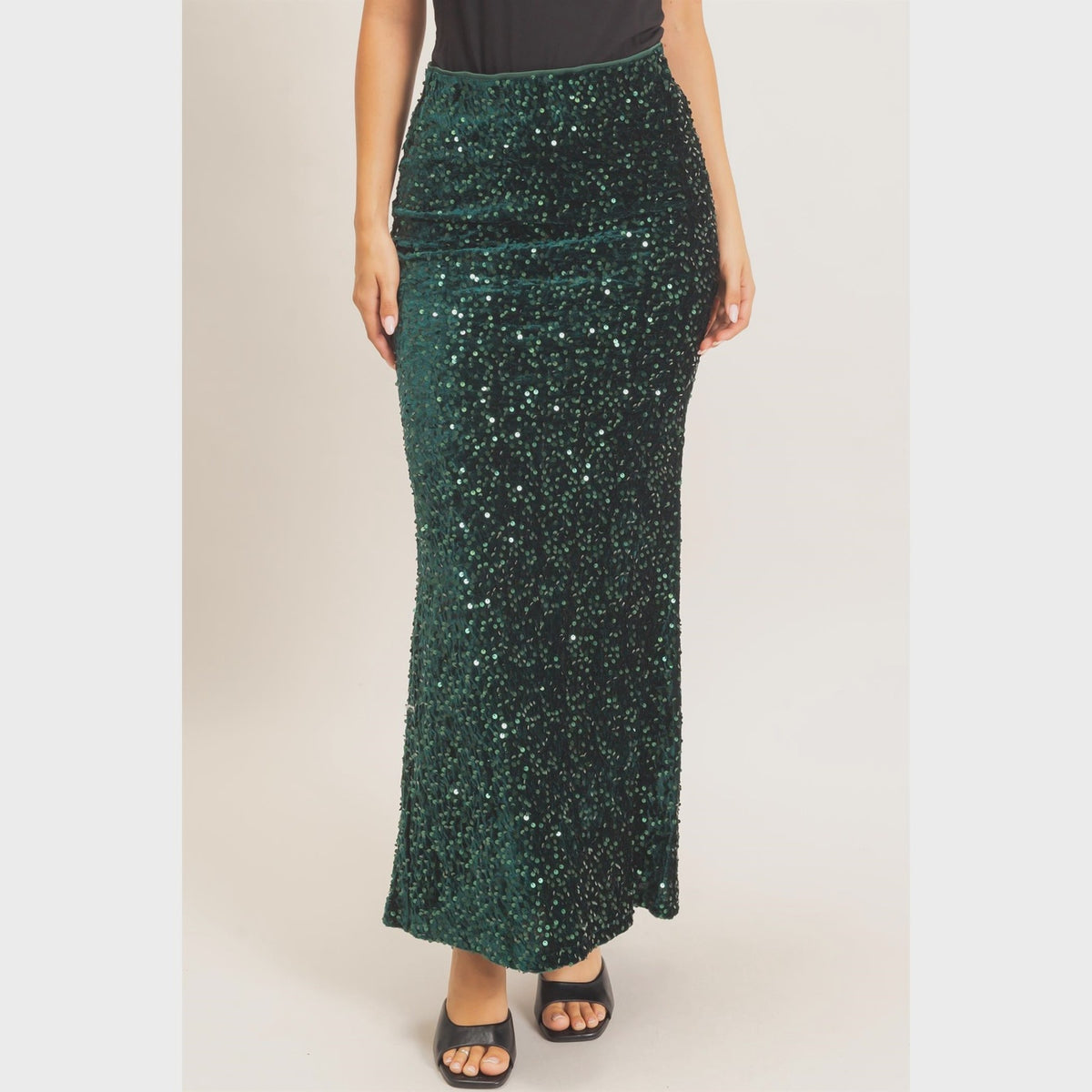 Hyfve Sequin Midi Skirt
