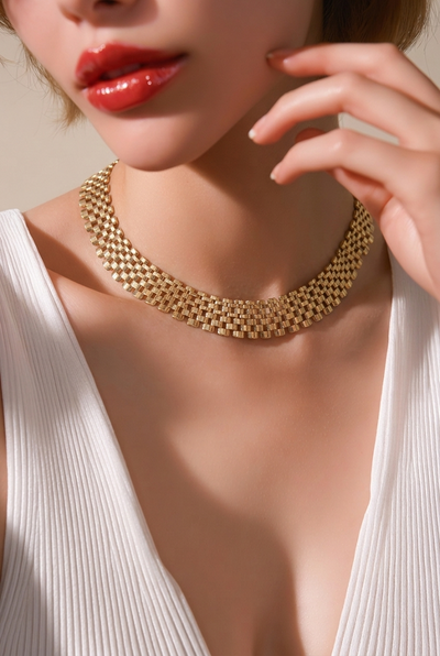 6 Row link Necklace