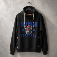 Rhinestone Bills Cowl Neck Sweatshirt