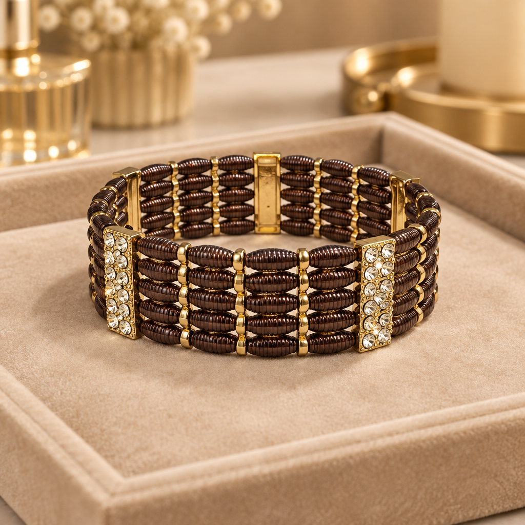 Chocolate Brown Rectangle bracelet