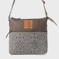 Wildprint Trail Vintage Crossbody Bag In Olive