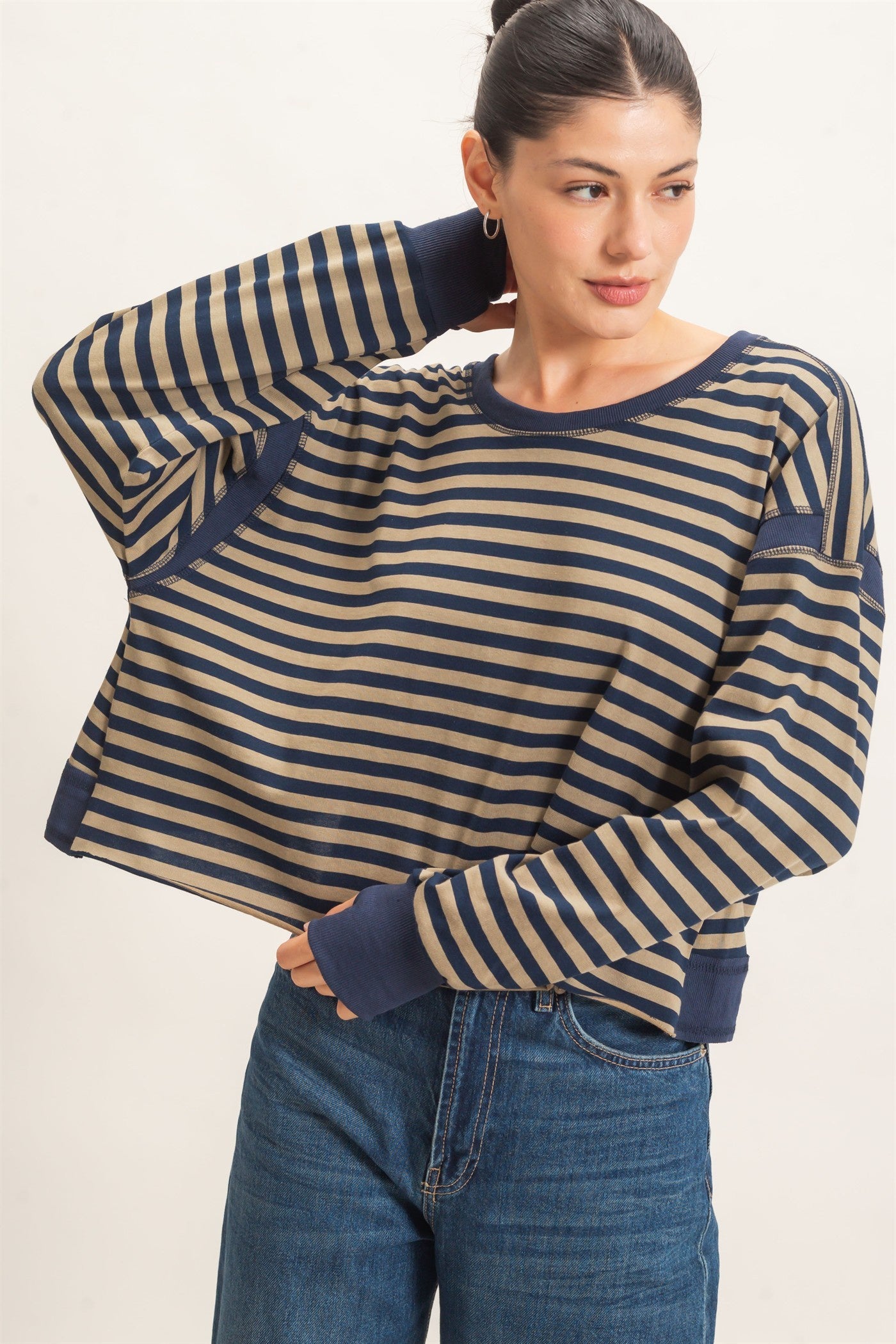 Striped Long Sleeve Top