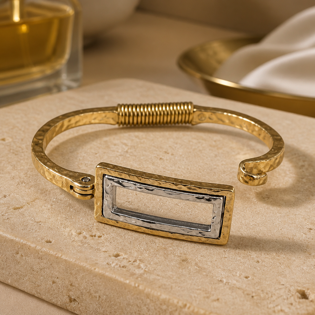 Spring w/ Hook bracelet Rectangle