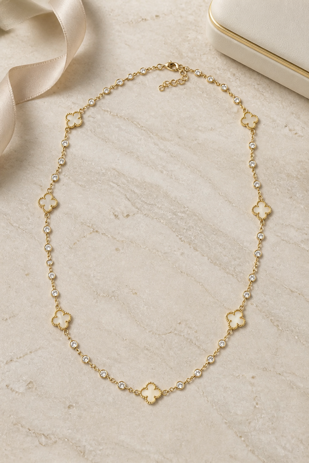 Clovers & Gems Necklace
