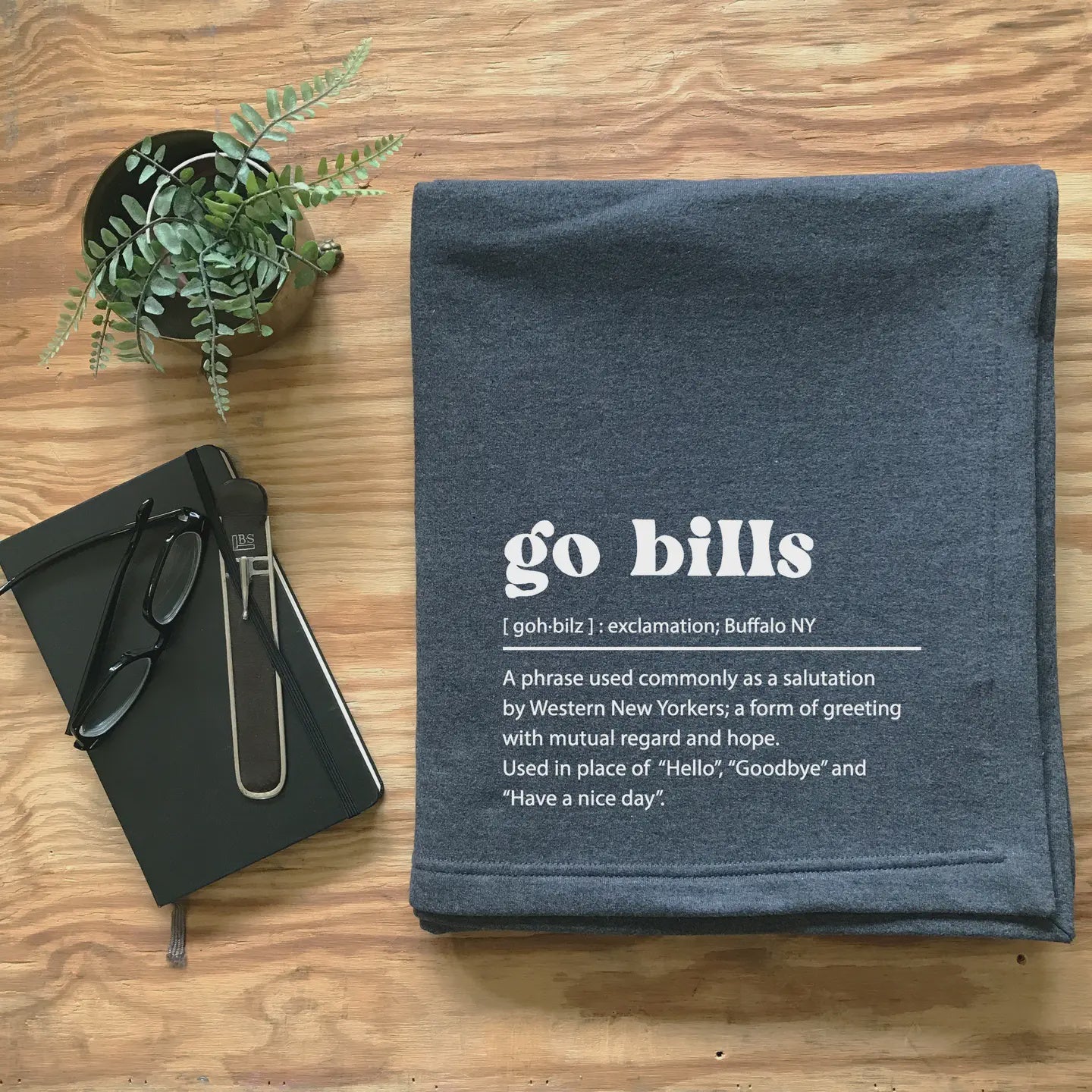 Buffalo Bills Throw Blanket - Go Bills  Blanket