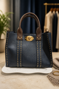 Square gold stud bag