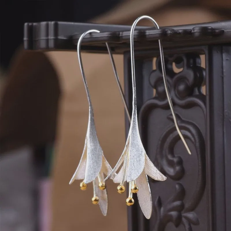 The Lotus Loop Earring