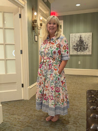 All About Color Collared Button Down Dress