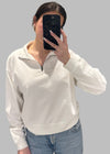 Knit Half Zip Sweatshirt