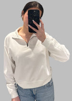 Knit Half Zip Sweatshirt
